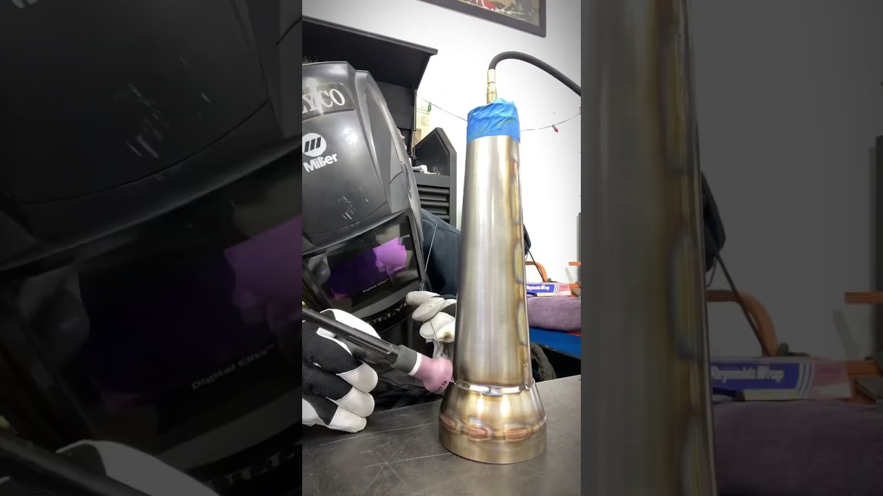 Fabricating race exhaust megaphones ⚡️🏁🧑🏼&zwj;🏭