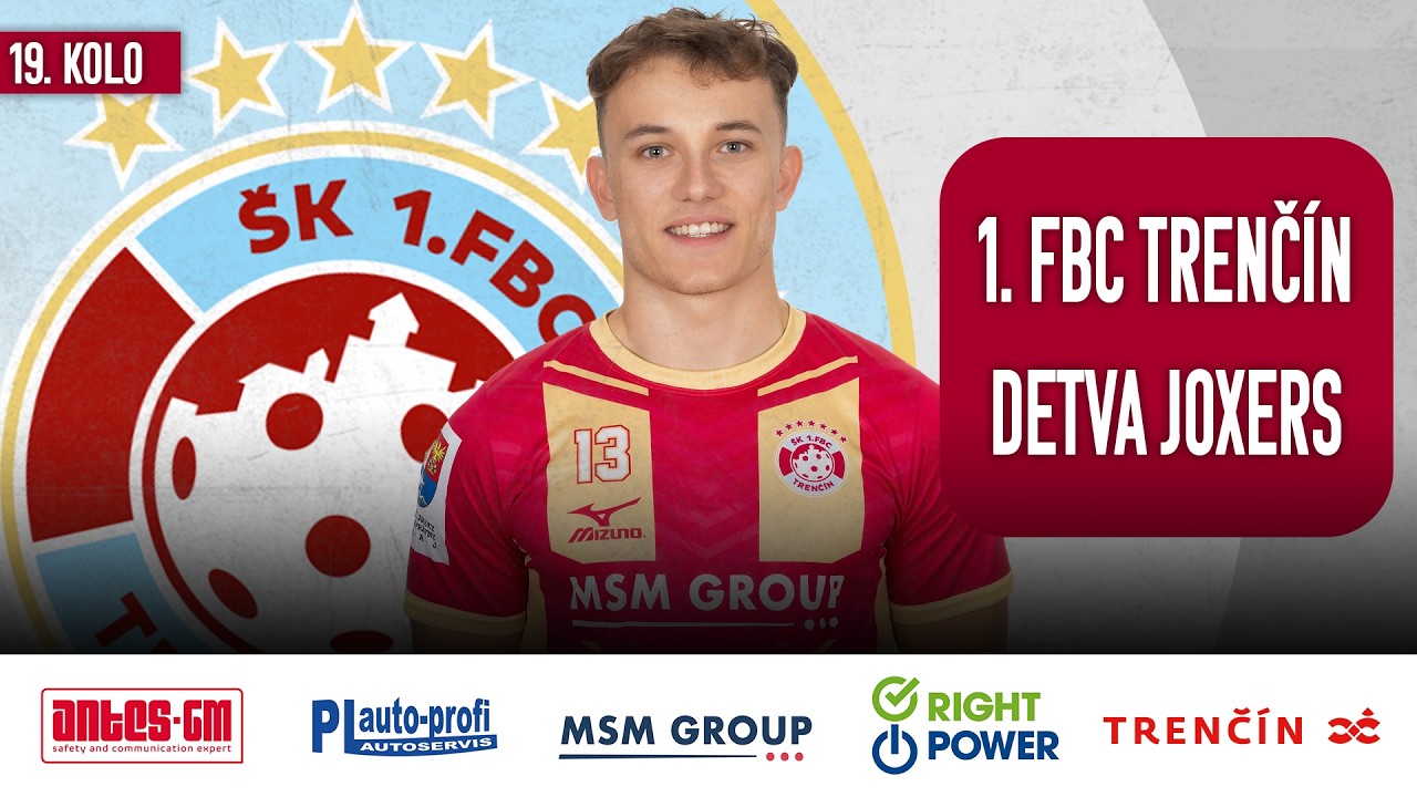 LIVESTREAM | Extraliga muži | 1. FBC Trenčín - DTF Team Detva Joxers | 31.1.2026