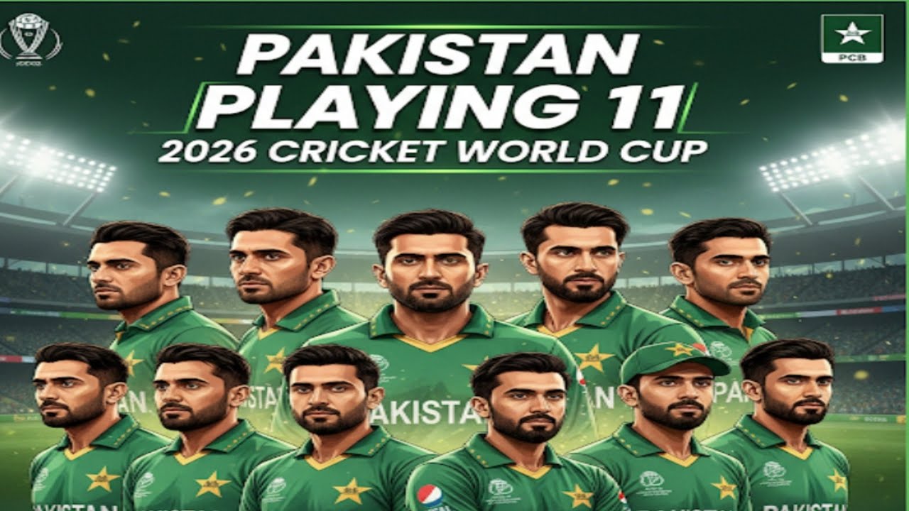 Icc t20 World cup 2026 pakistan  team full and final playing 11