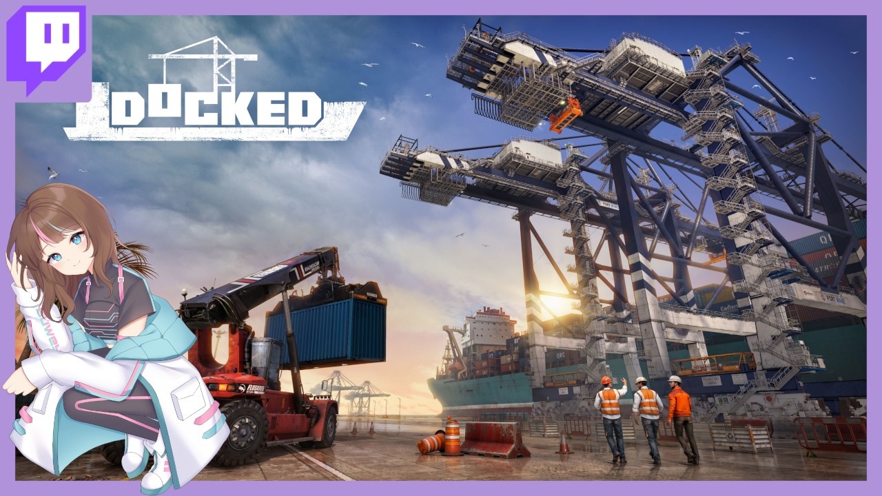 Ship Dock Sim Game ~ Docked #reviewkey (Twitch Women's Guild Cozy Raid Train)