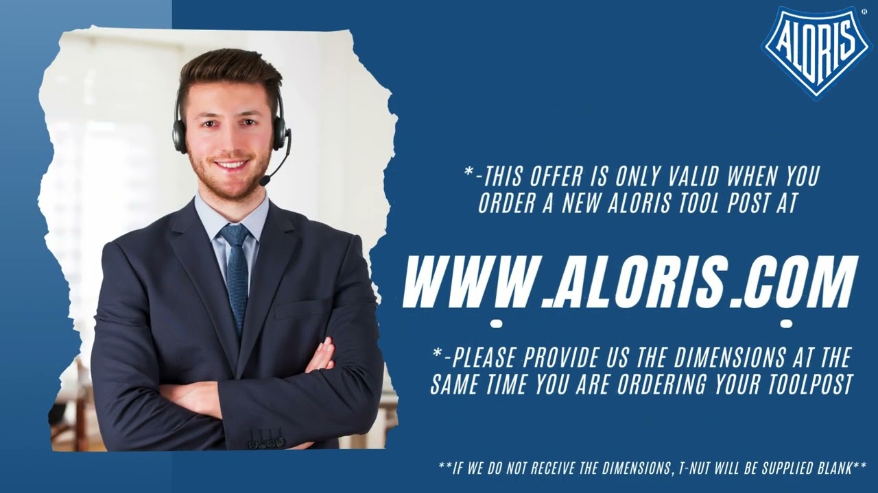 📣 Upgrade Your Machining Setup with Aloris Tool Post &ndash; Free Machine T-Nut Included! 🎉