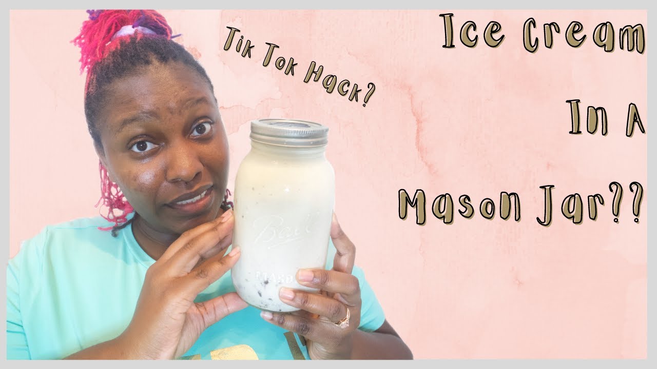 Ice Cream in a Mason Jar?? || Tik Tok Hack? || Is It Really Good