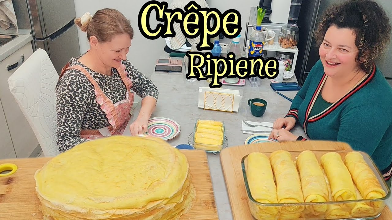 CRÊPE DOLCI ripiene di formaggio fresco al forno e marmellata o Nutella CLĂTITE MOLDOVENEȘTI 😋 