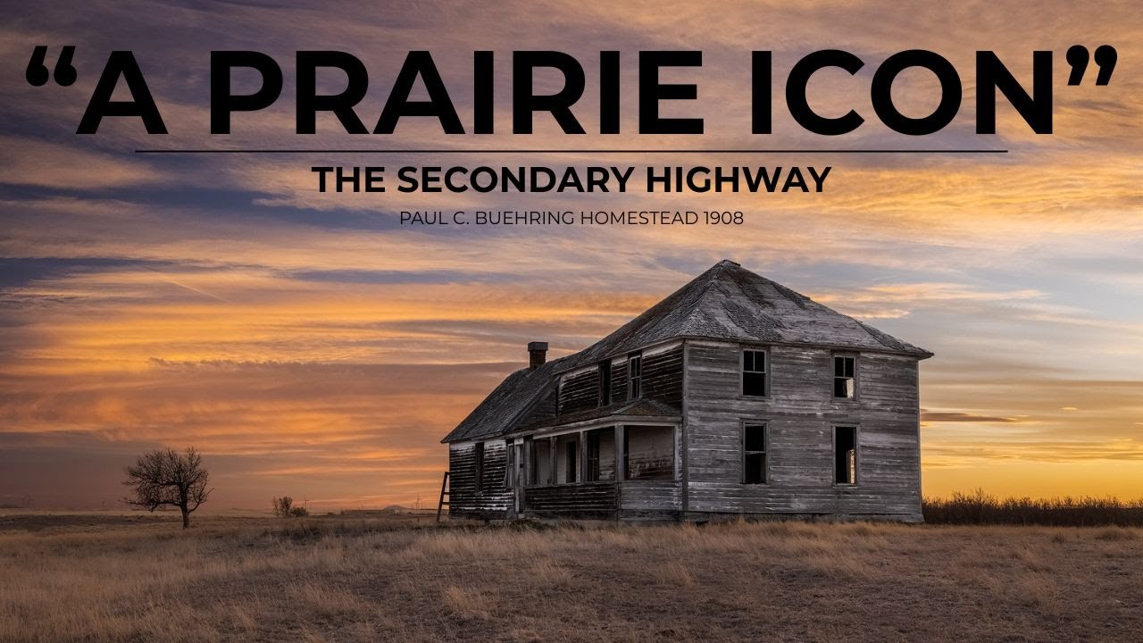 Explore the Rooms of a Now Abandoned House Built in 1908.  It Stands Now as a Prairie Icon.