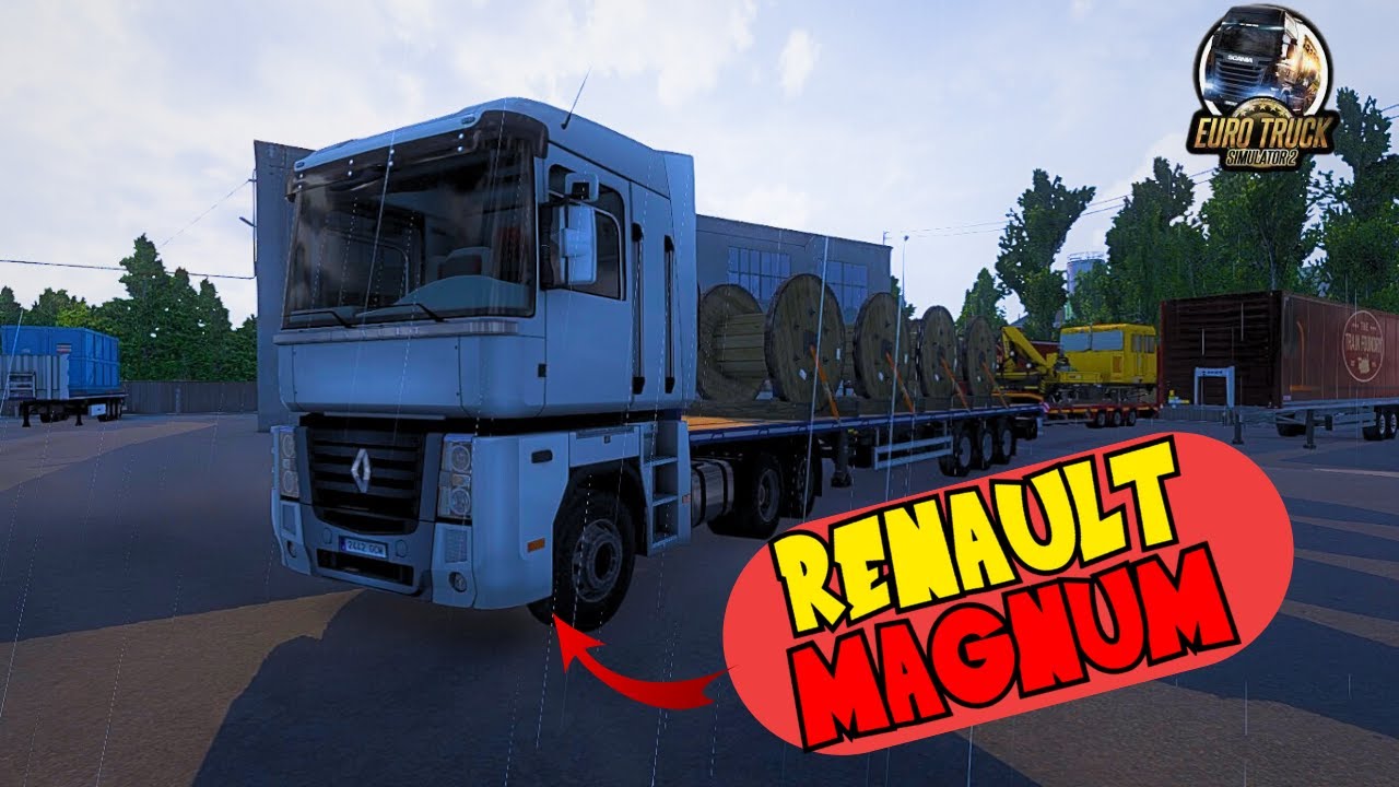 Renault magnum 480cv com carga de bobina vazia (1t)- ETS2 1.57-