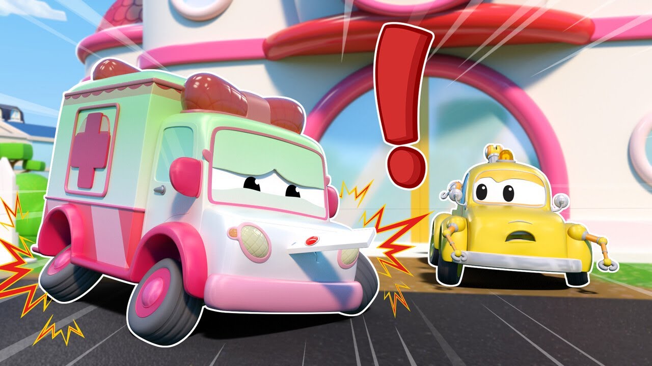 Oh no! SICK AMBULANCE can’t help hurt cars | Car Repair | Tom the Tow Truck | Car and truck for Kids