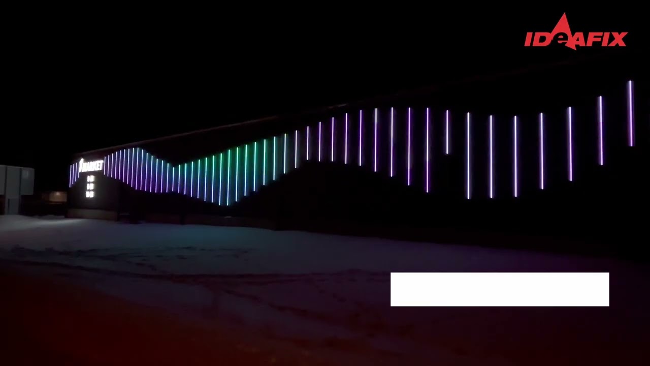 S-Market Muonio Revontuli julkisivuvalaistus - Ideafix