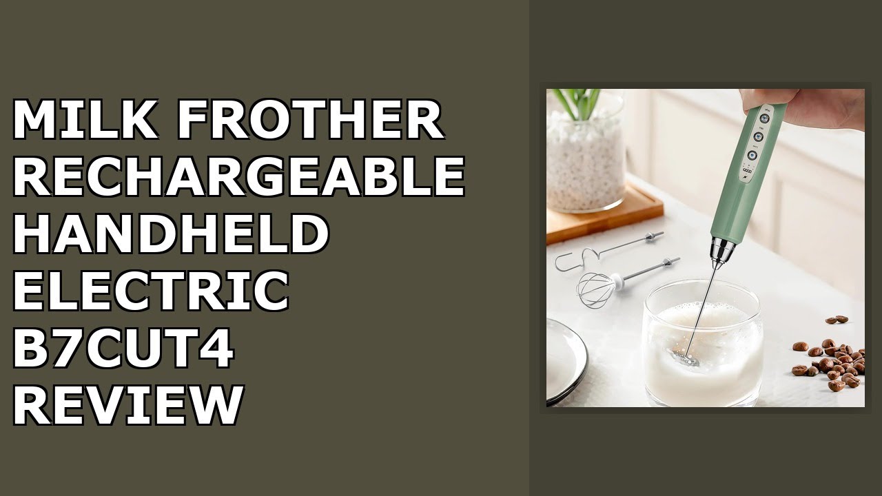 Milk Frother Rechargeable Handheld-Electric Whisk 3 Speed Adjustable, Coffee Frother Wand Review