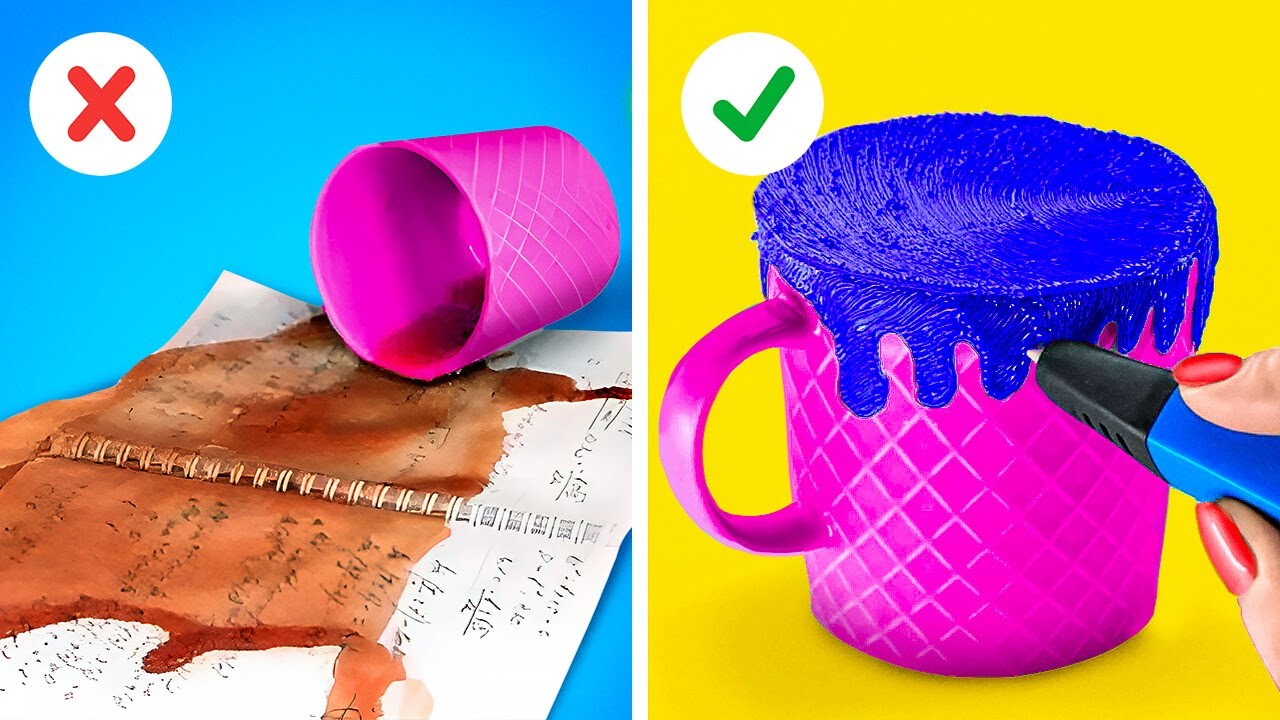 DŁUGOPIS 3D DLA MIŁOŚNIKÓW JEDZENIA || Biżuteria DIY! Fajne i modne pomysły od 123 GO! GOLD