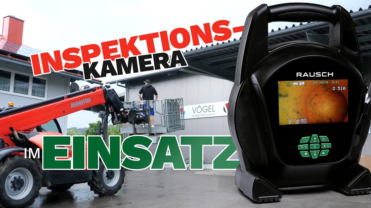 Inspektionskamera im Einsatz bei SHK-Firma | Abfluss und Rohr inspizieren mit Rohrkamera & Endoskop