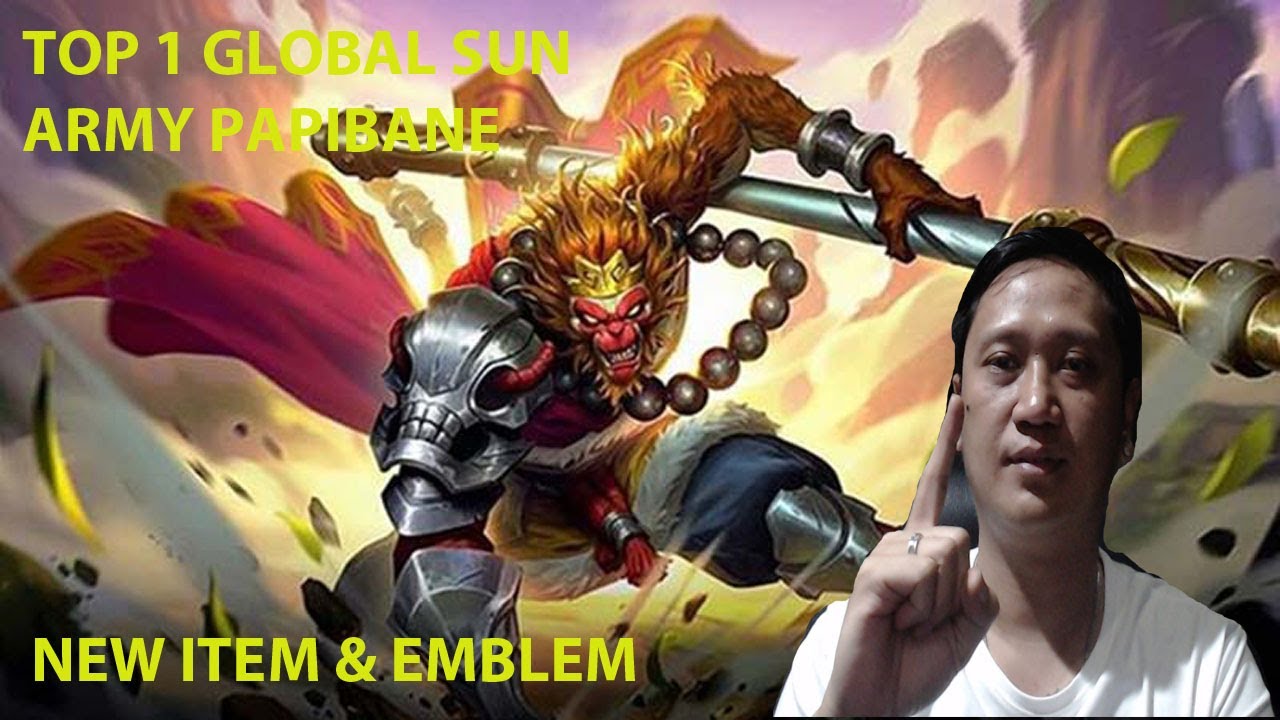 Tutorial Sun Mobile Legends by Top Global 1 Army Papibane Part 4 New Emblem and Item