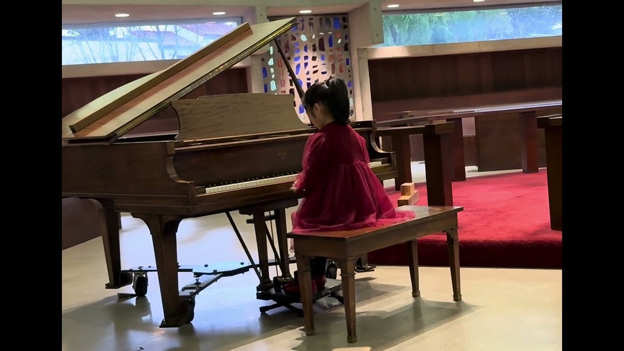 Adelynn Li age 8 Junior Bach 2025 BWV 815 Allemande Courante