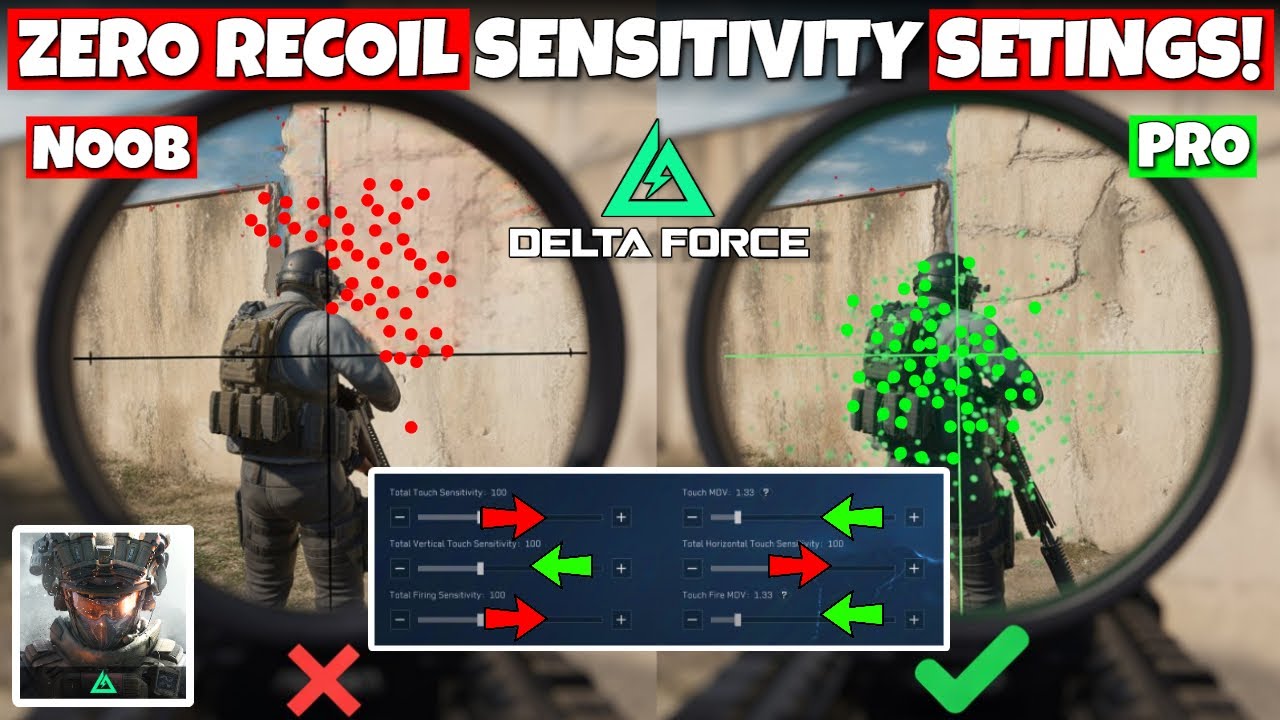 Настройки чувствительности к нулевой отдаче в Delta Force Mobile 2025 (пошаговое руководство!)