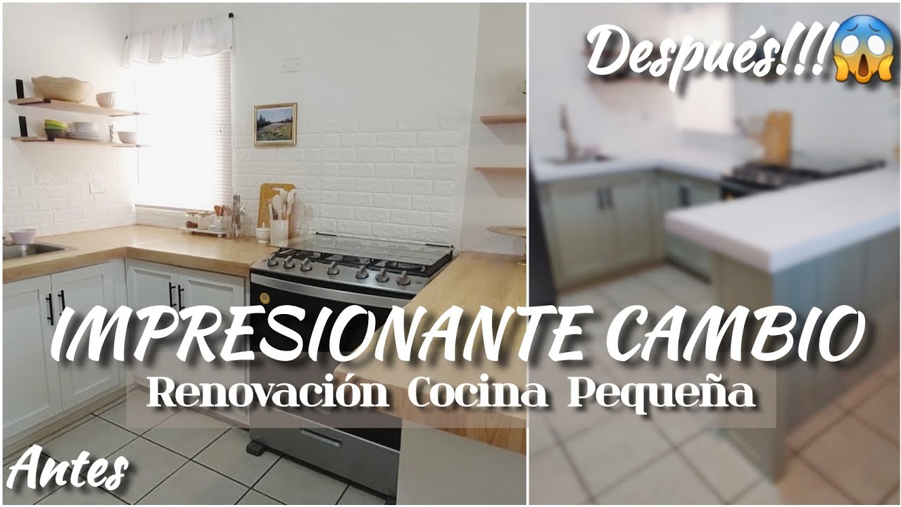 NUEVO🏡➡️INCREIBLE COCINA PEQUEÑA RENOVACION EXTREMA SIN OBRAS