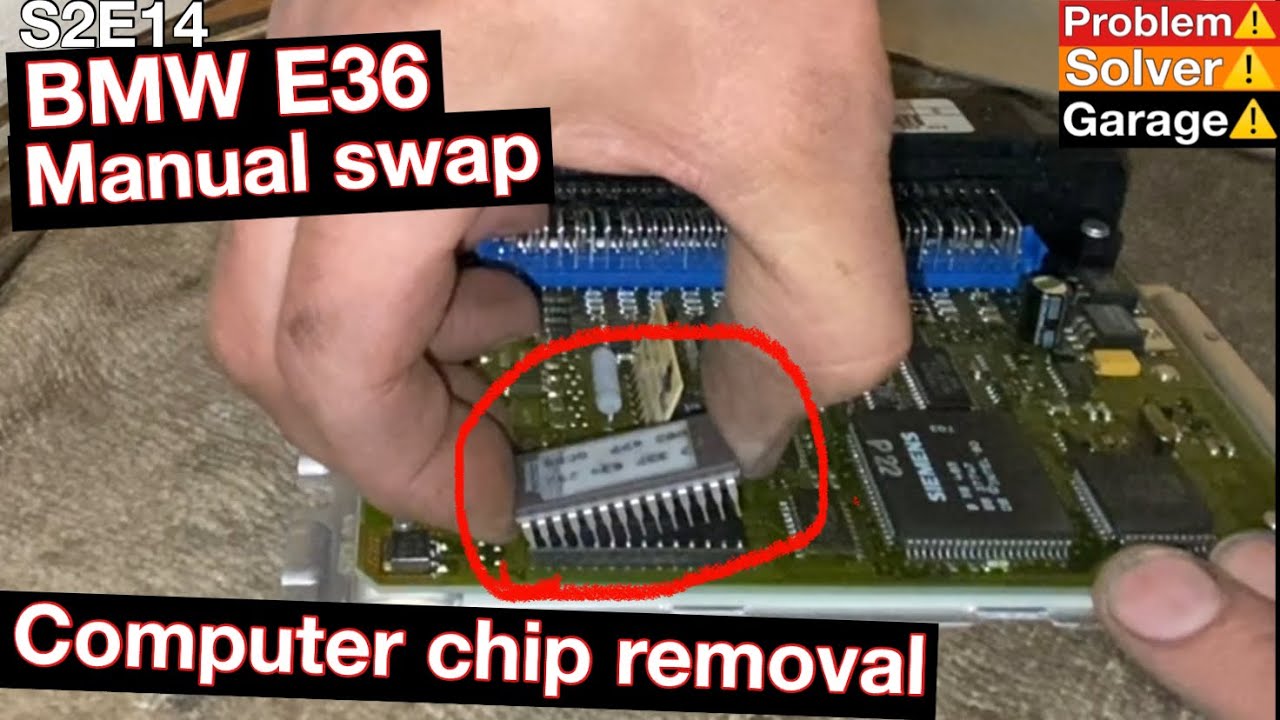 BMW E36 ( Manual swap ) computer chip removal, automatic transmission computer chip removal