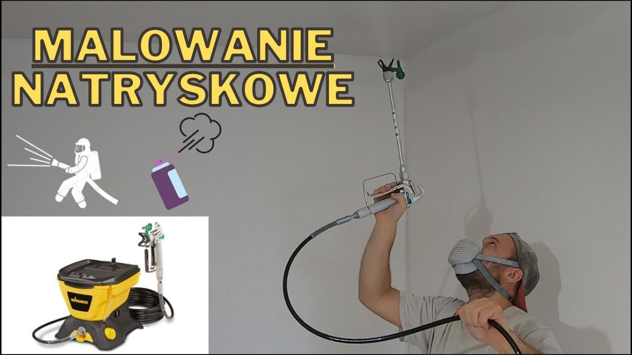 Malowanie natryskowe agregatem Wagner ControlPro 150m. Remont mieszkania w bloku