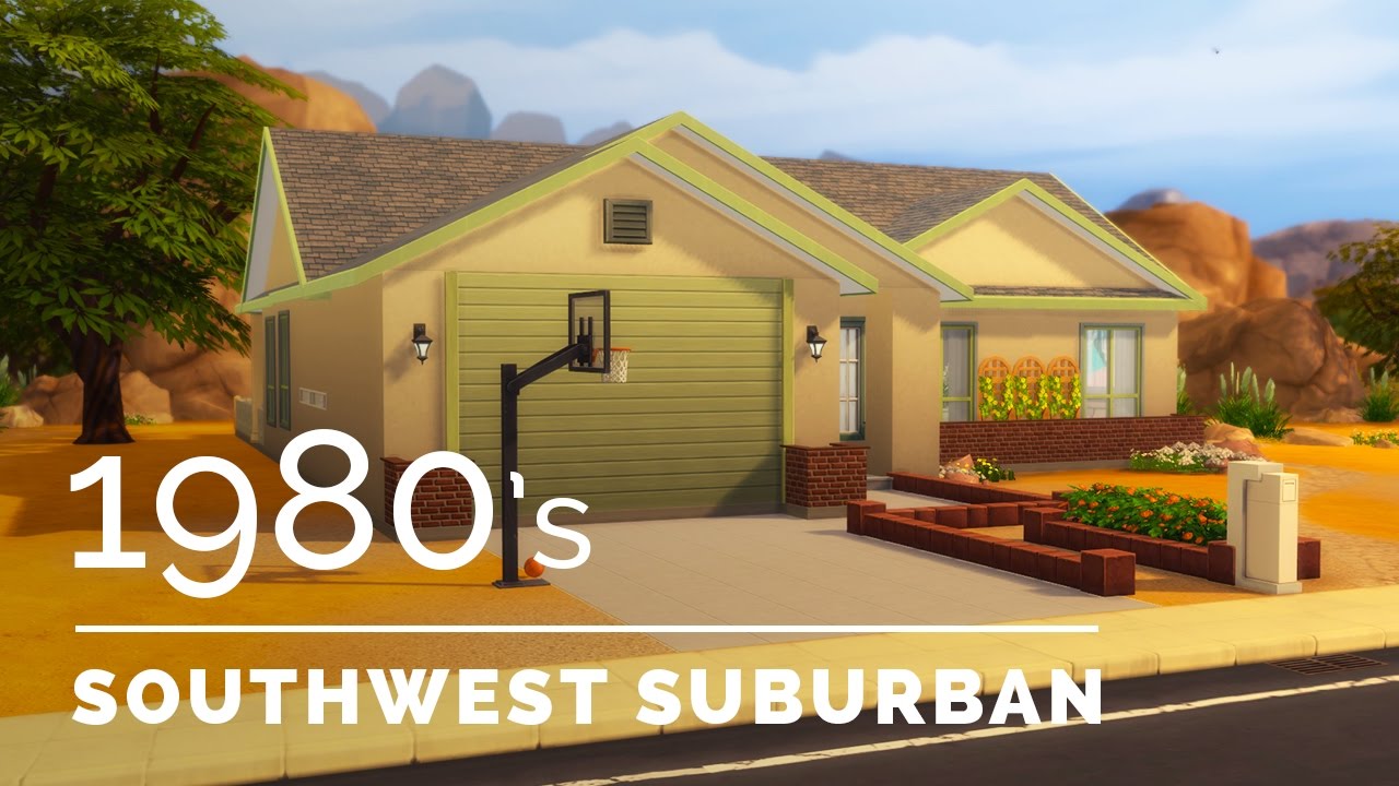 Sims 4  |  Decade Build Series  |  1980s Southwest Suburban