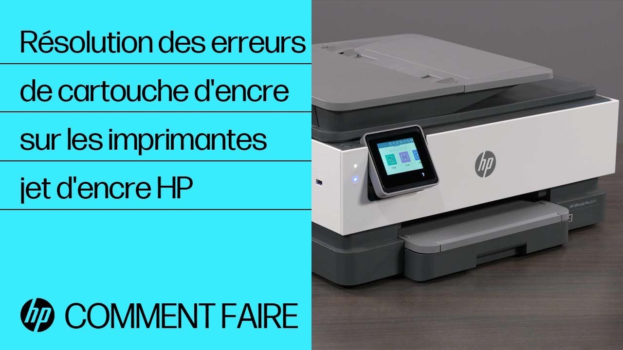 Comment résoudre les erreurs de cartouche d'encre sur les imprimantes jet d'encre HP | HP Support