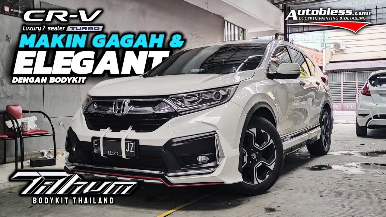 Makin Elegant, Honda CR-V Turbo Gen 5 Pasang Bodykit Add on Tithum Thailand Original