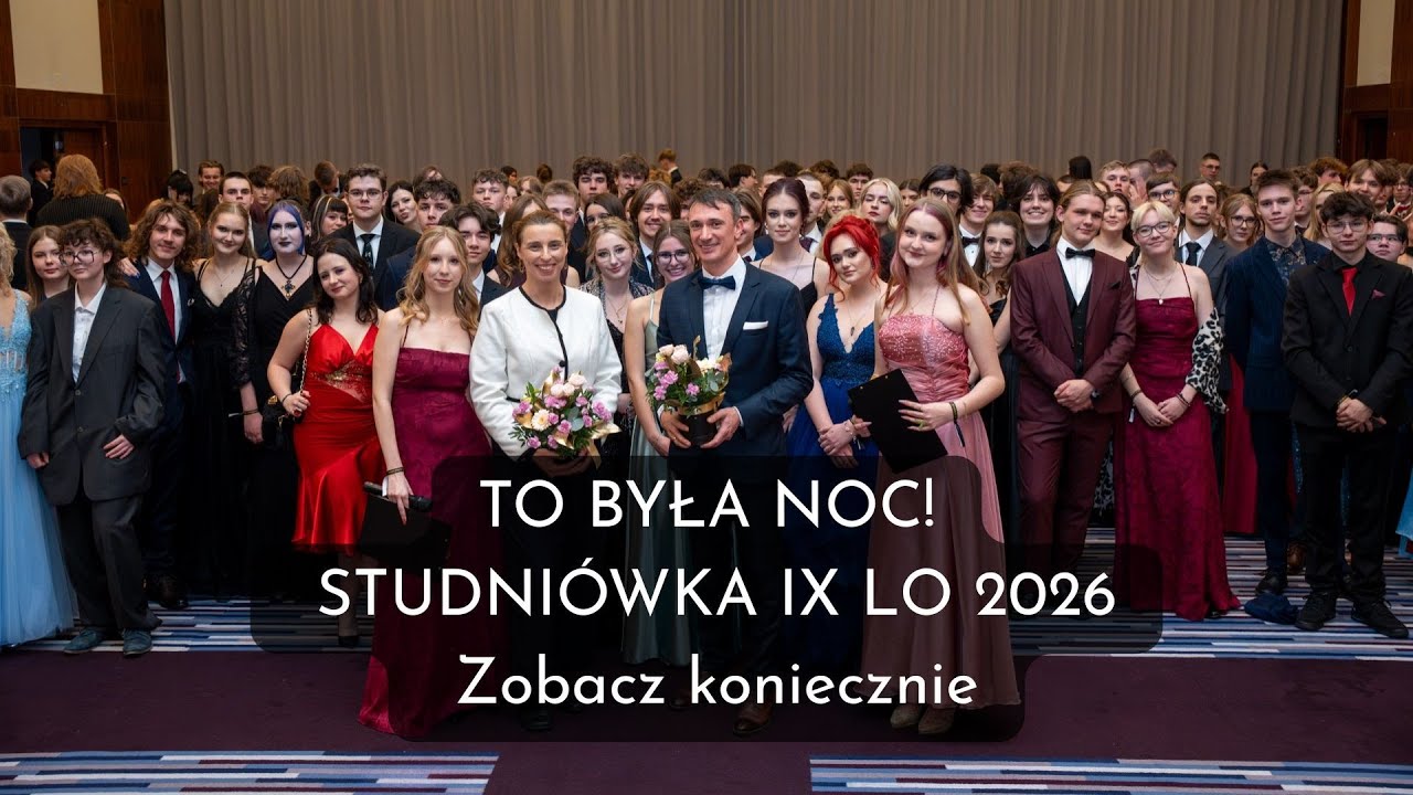 Studniówka 2026 – IX LO im. K. Kolbergera w Gdańsku | Gość: Wiceprezydent Monika Chabior