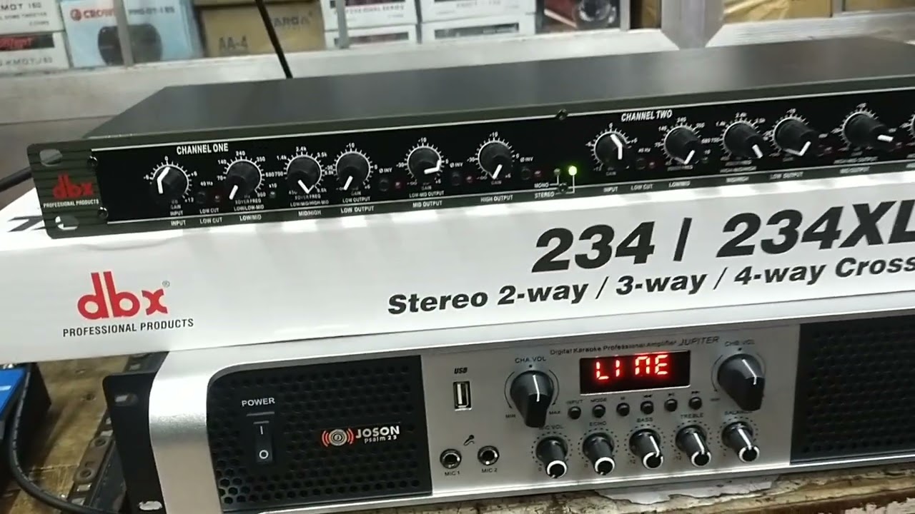 testing YAMAHA MIXER, dbx Crossover,JOSON JUPITER AMPLIFIER