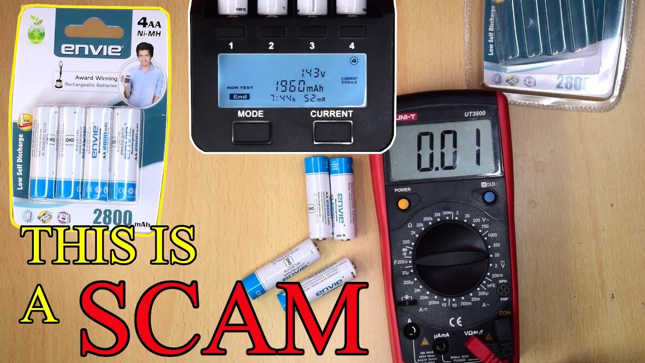 Amazon India's very popular Envie Rechargeable Battery Capacity Test