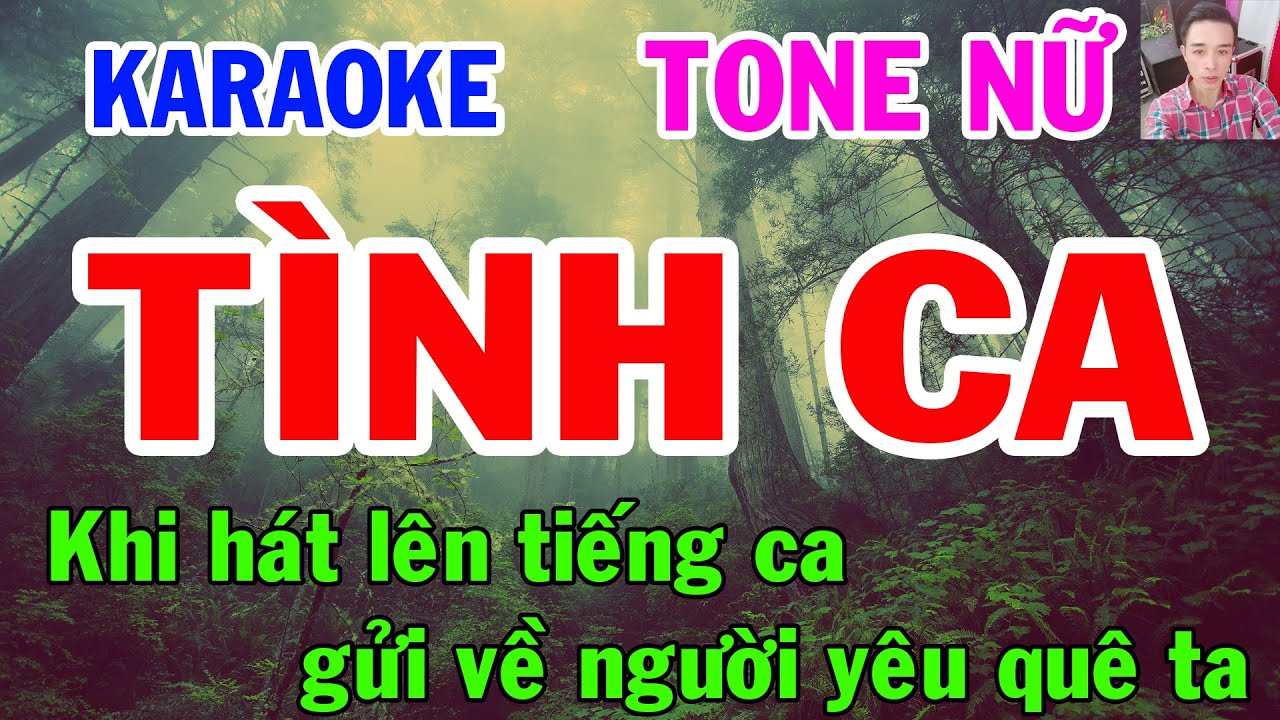 Karaoke  Tình Ca  Tone Nữ  Nhạc Sống  gia huy karaoke