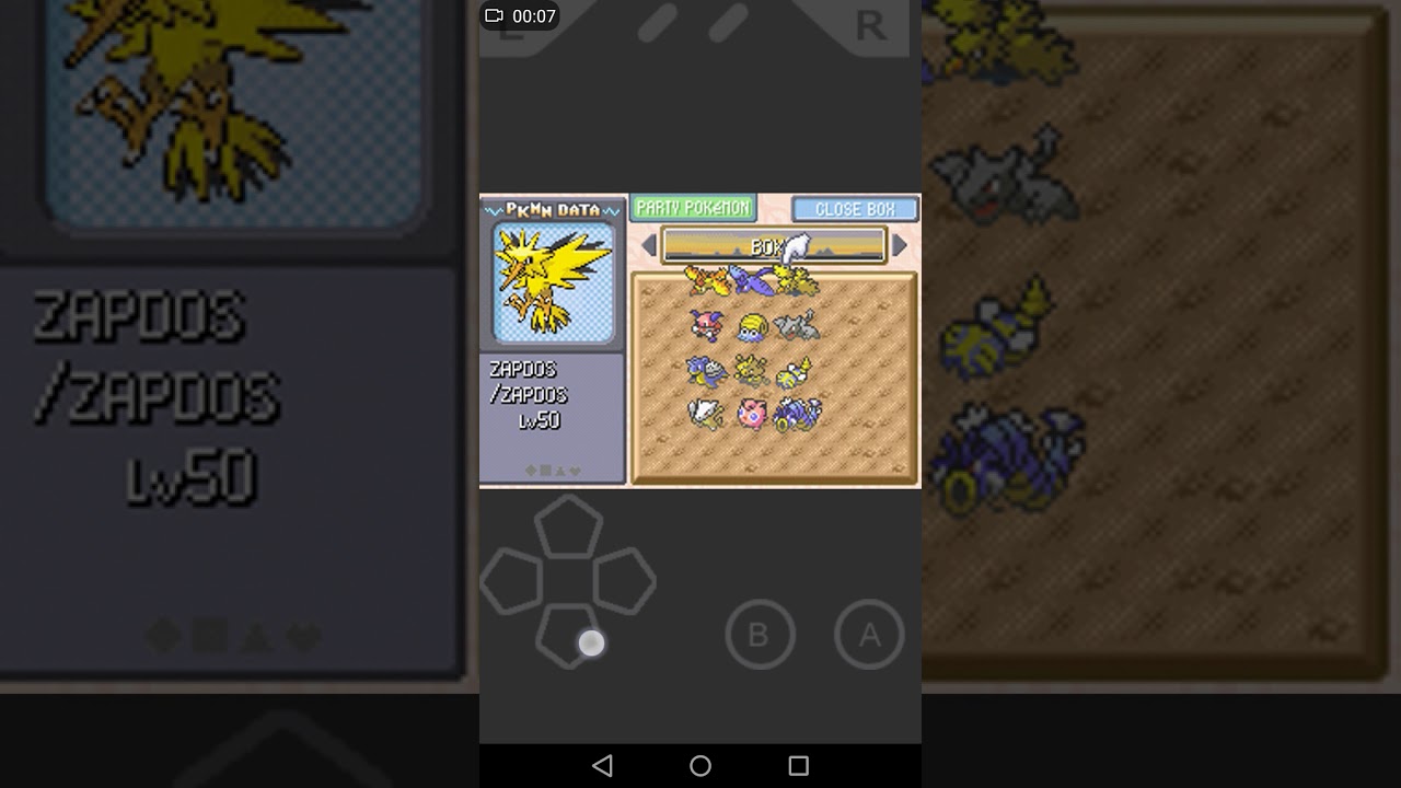 all the legendary and rare pokemons on pokemon fire red