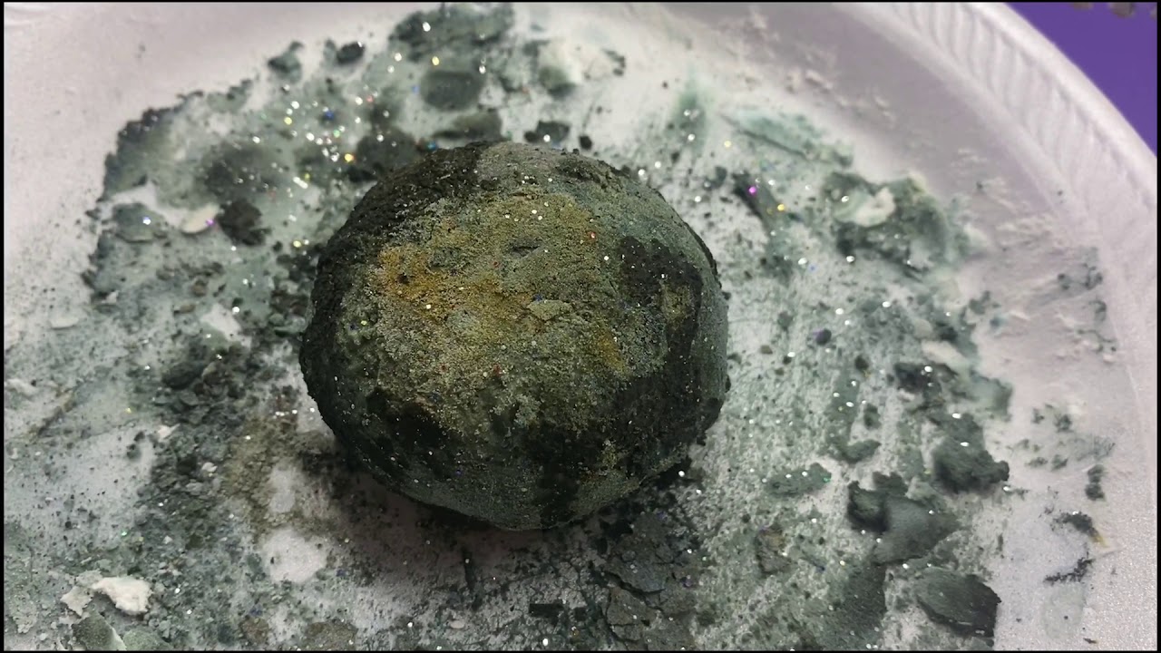 DIY Fizzing Moon Rocks