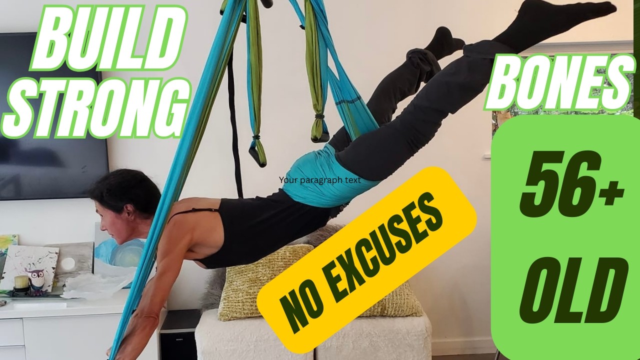 56 Year-Old Own Weight Bearing - Aerial Yoga