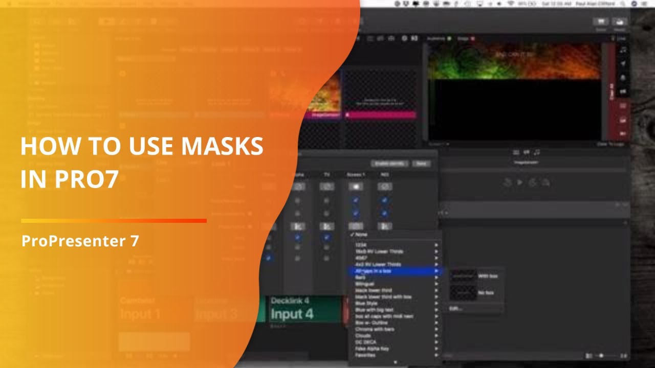 ProPresenter 7 Tutorial: How to use the Mask layer