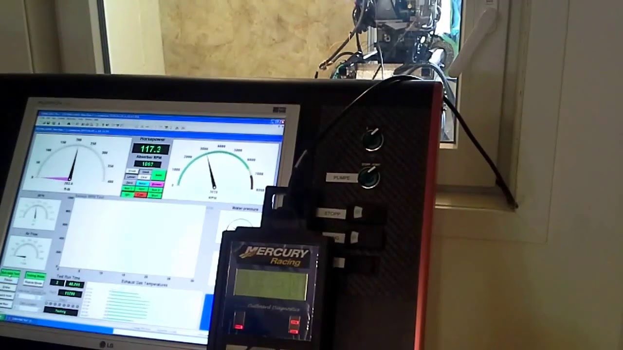 Dyno testing 2015 Mercury 200XS ROS powerhead