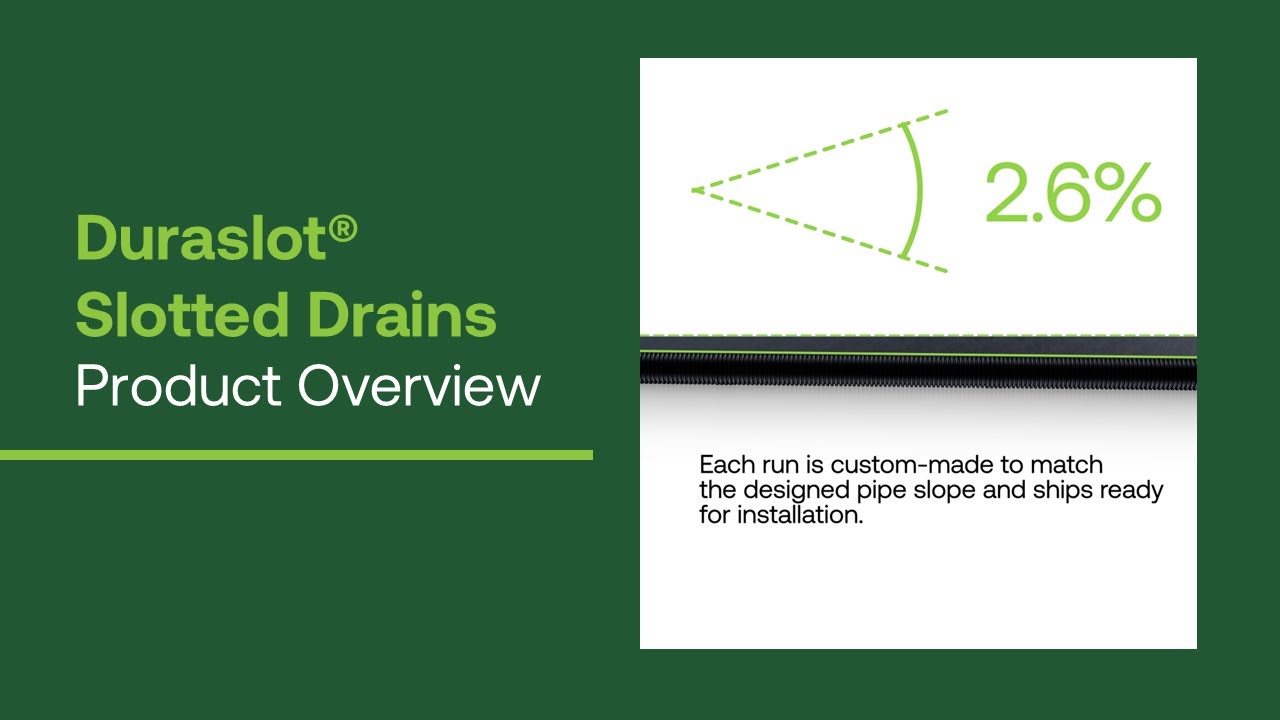 Duraslot® Slotted Drains | Product Overview