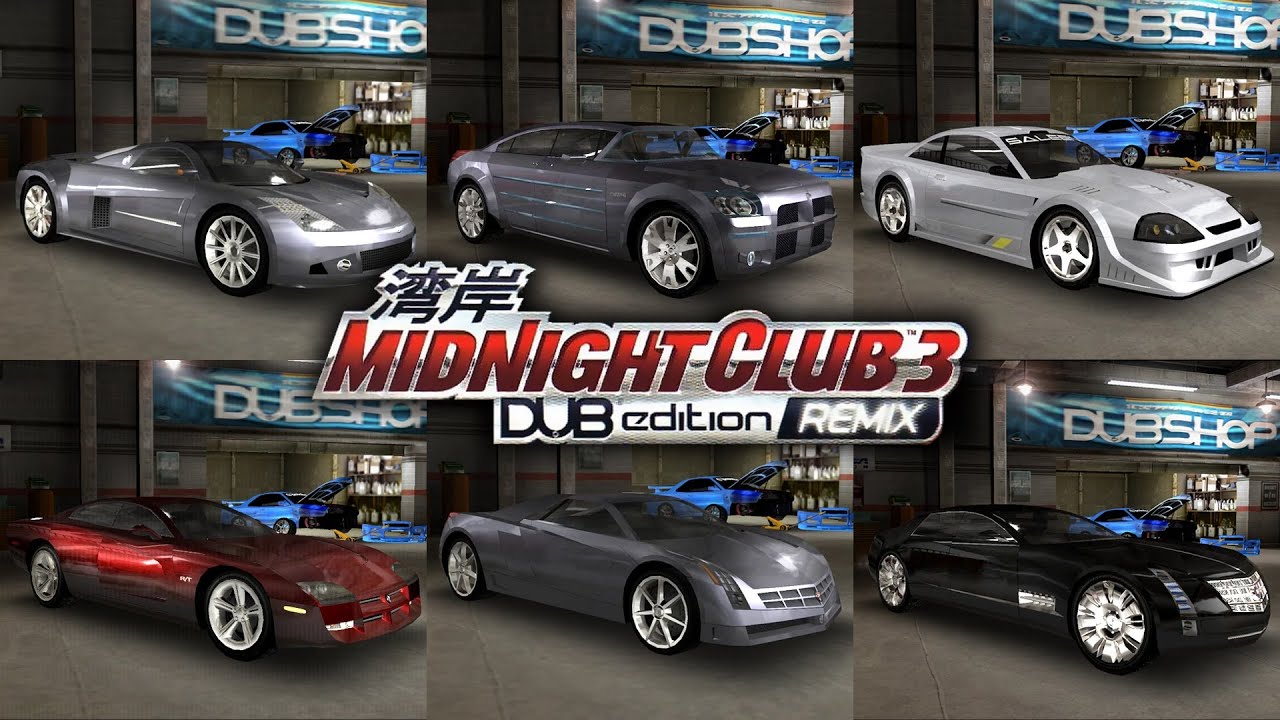All Concept Cars | Midnight Club 3 DUB Edition REMIX