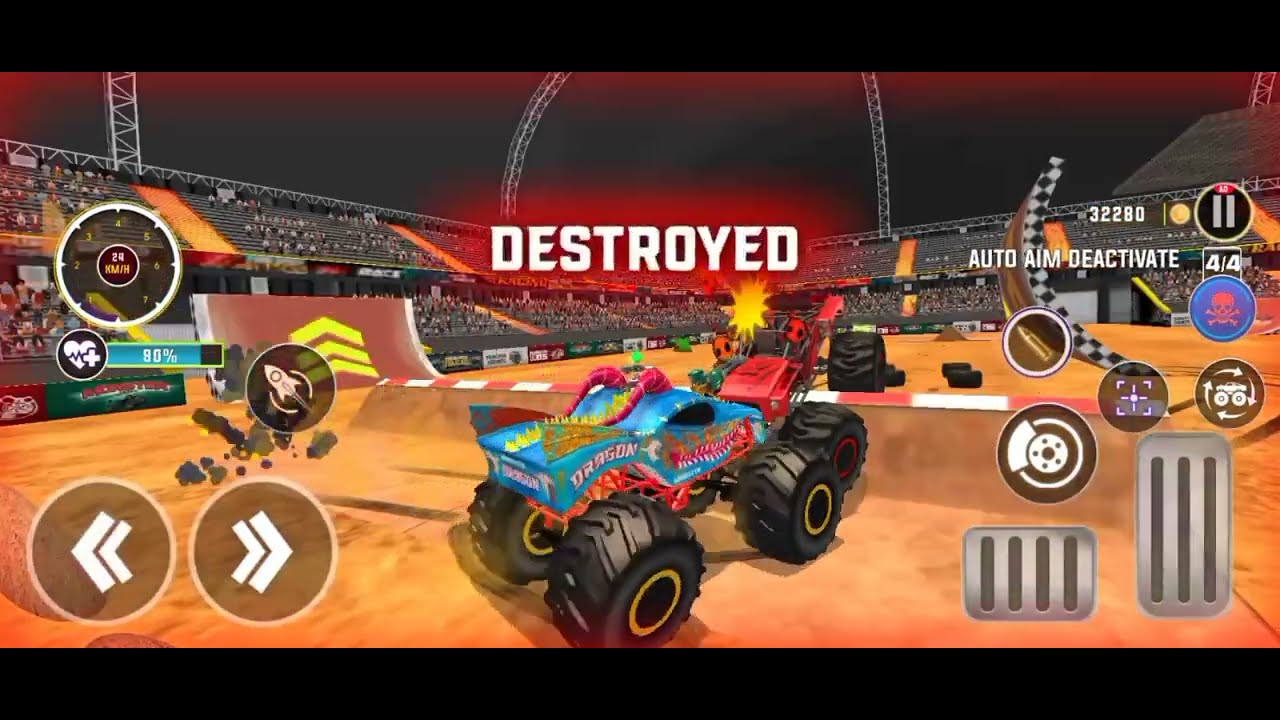 Monster Truck Stunt Demolition Derby