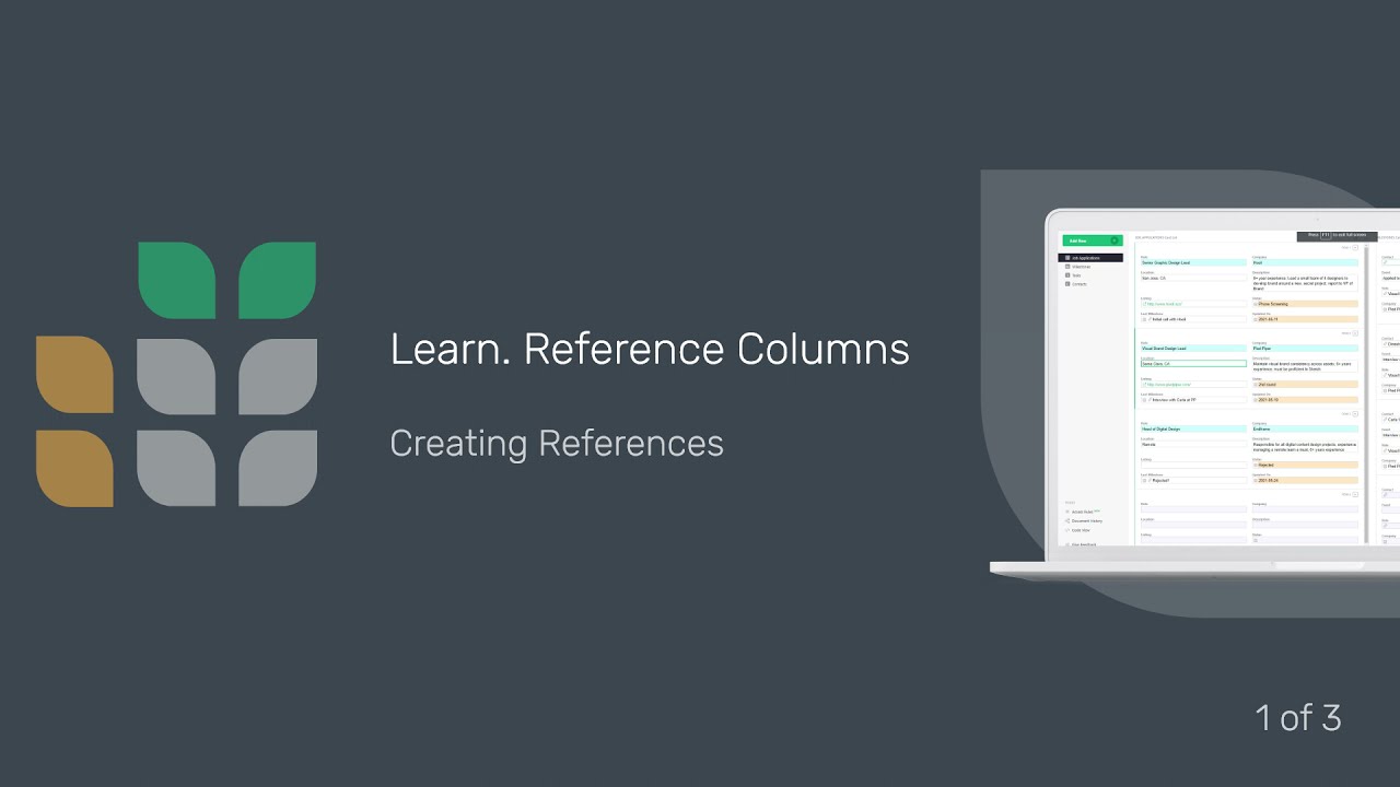 Creating Reference Columns