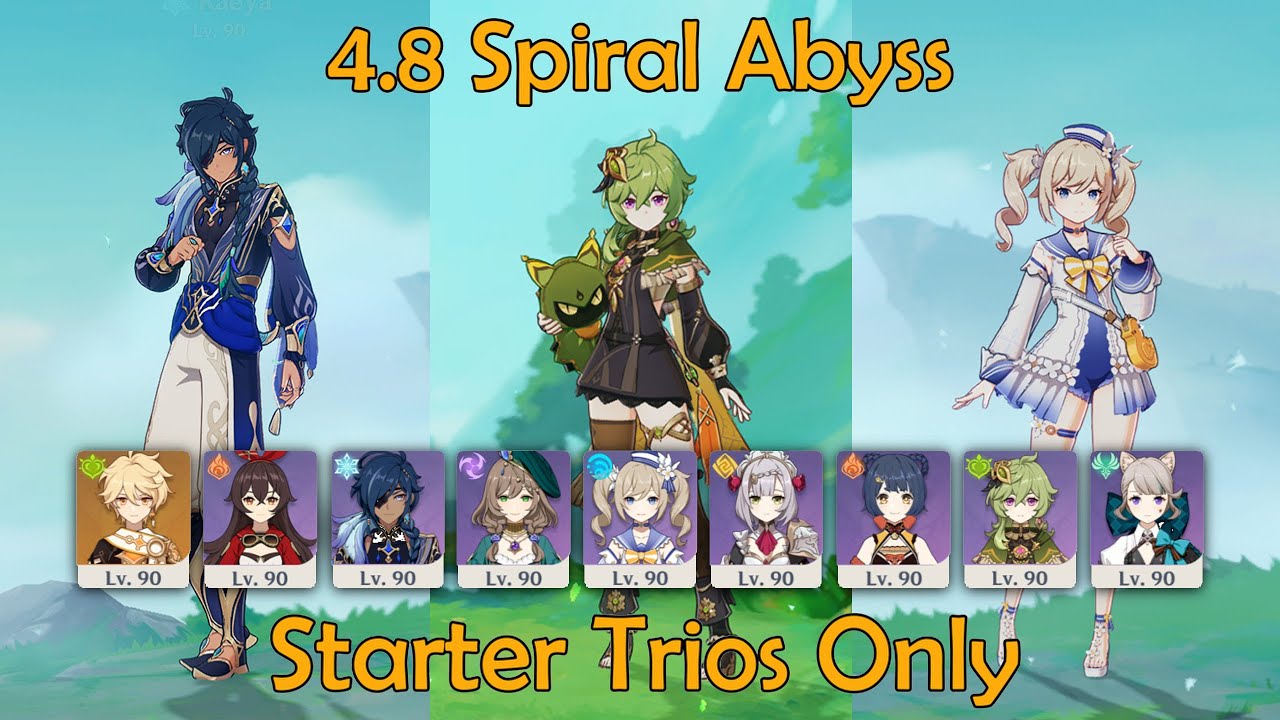 Starter Trios Only: 4.8 Spiral Abyss