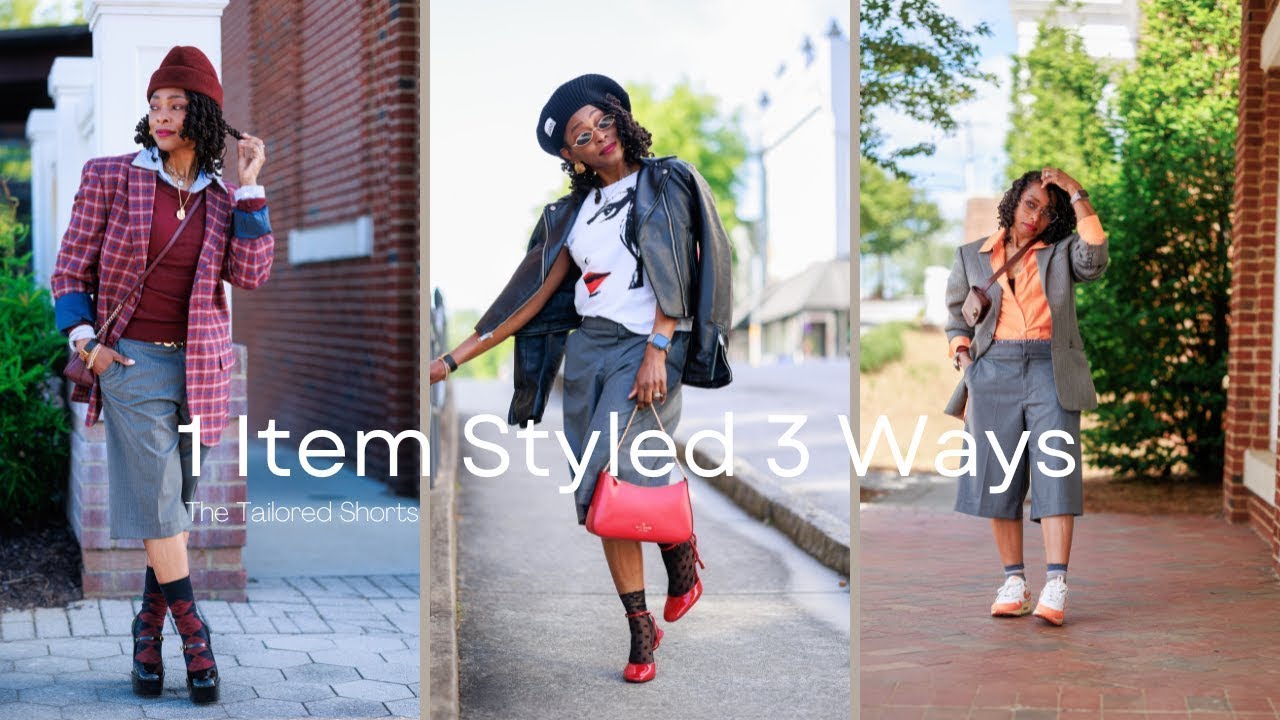 1 Item Styled 3 Ways How to style shorts Tailored shorts Fromnishasview
