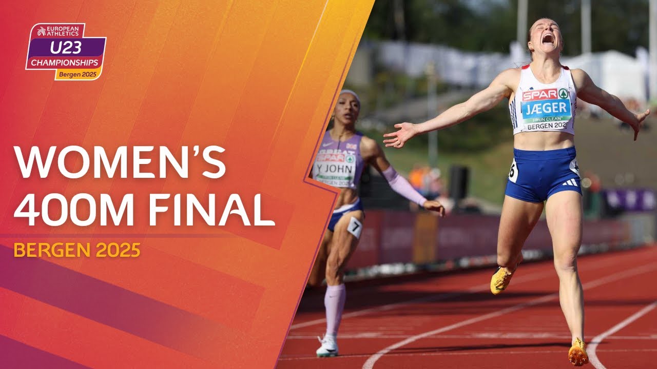 Championship record SMASHED! 🤯 Women's 400m final | Bergen 2025 European Athletics U23 Championships