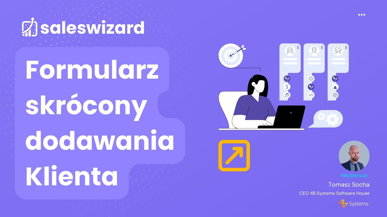 Formularz skrócony dodawania Kontaktu do SalesWizard CRM 🧙‍♂️