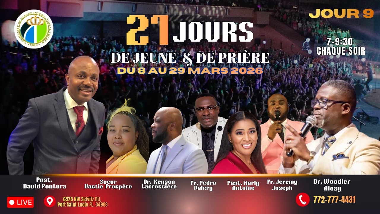 21 JOURS DE JEUNE  & DE PRIERE - Jour 9 - Ptr. David Pontura - CRIC PSL