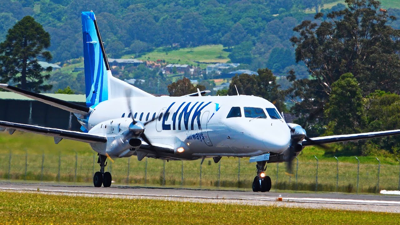 Saab 340 Turboprop Engine Start, Taxi, and Takeoff