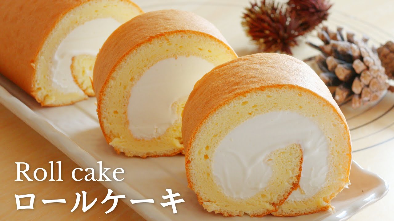 ふわふわ「外巻きロールケーキ」の作り方～Roll cake