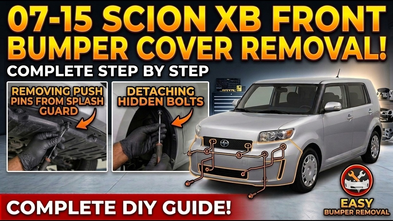 Scion xB 2007 - 2015 Снятие переднего бампера (J.O.A.T.D.)