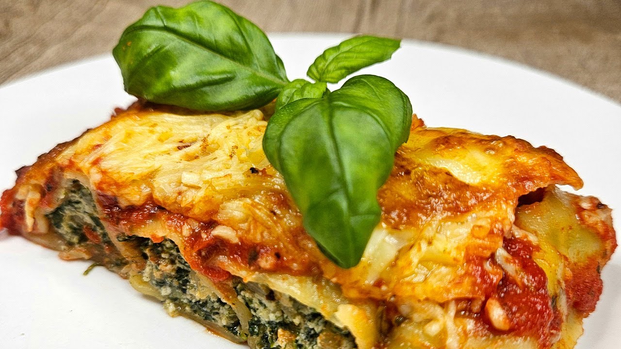 DIE MUSST DU PROBIEREN!Wie aus dem Sternerestaurant: GEFÜLLTE CANNELLONI mit SPINAT und RICOTTA