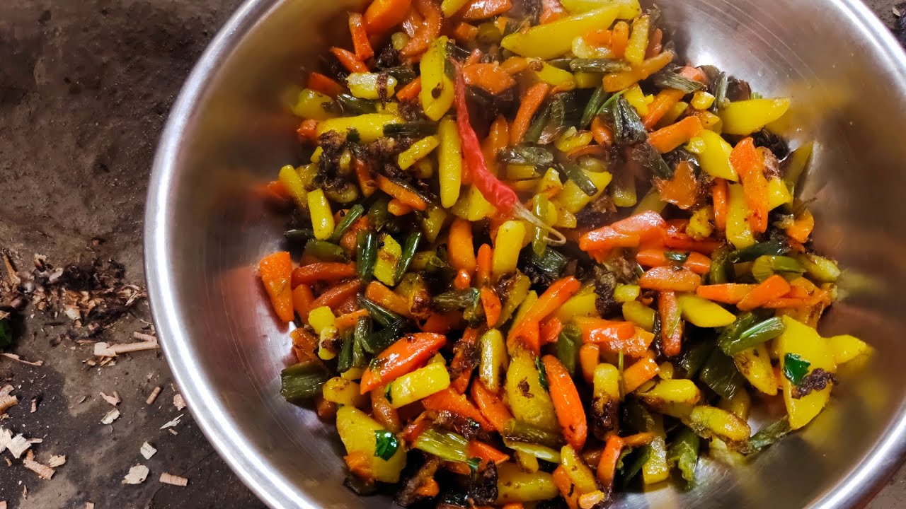 সবজি ভাজা #food #cooking #recipe