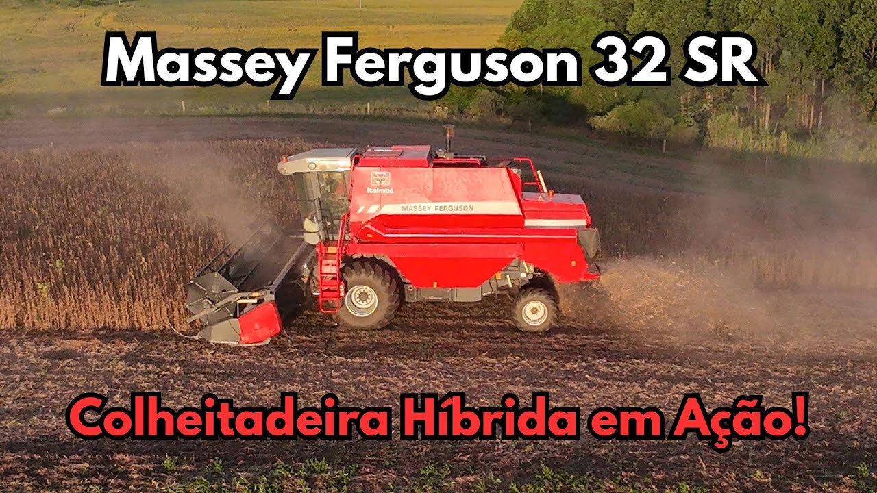 MASSEY FERGUSON 32 SR: POTÊNCIA E TECNOLOGIA NA COLHEITA DA SOJA! 🚜🌾🔥