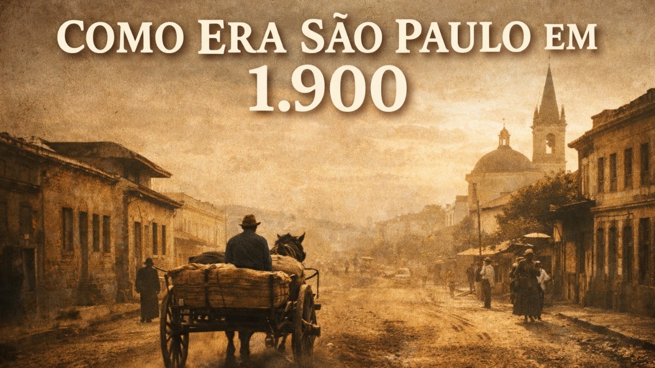 Você Reconheceria São Paulo em 1900? — Antes dos Arranha Céus ( Reconstrução Por IA)