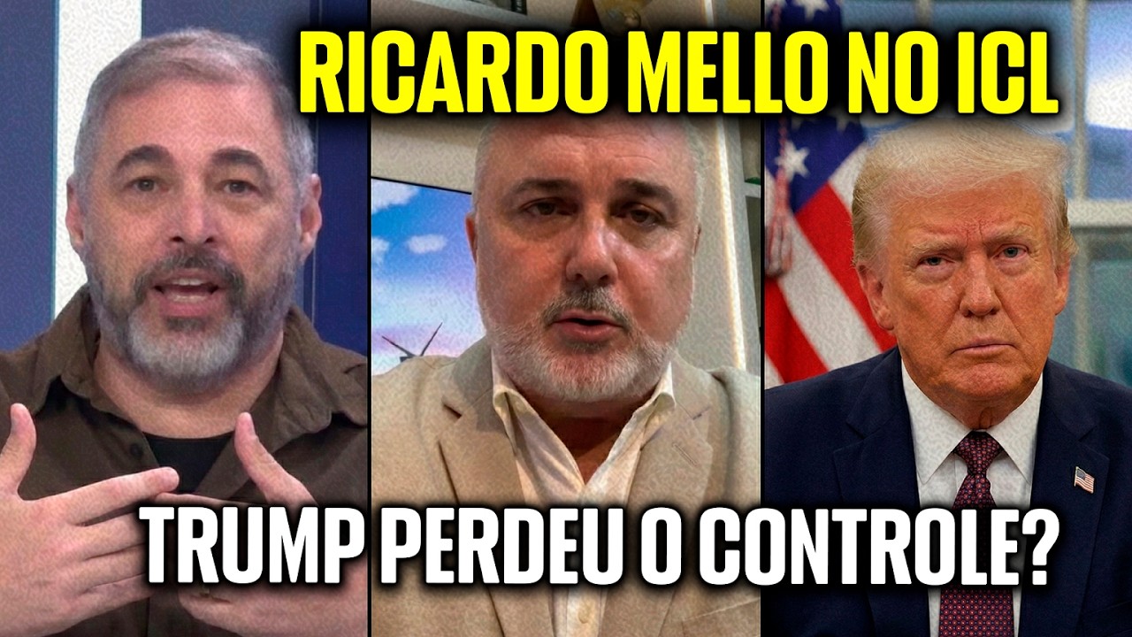 RICARDO MELLO NO ICL: EXPÕE A INSANIDADE DE TRUMP CAUSA BLOQUEIO COMERCIAL E JOGA O MUNDO NO ABISMO!