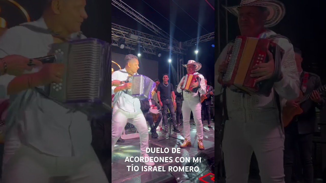 Compartiendo tarima con mi Tio Israel Romero despu&eacute;s de 10 a&ntilde;os! Duelo de acordeones🎶❤️ #vallenato